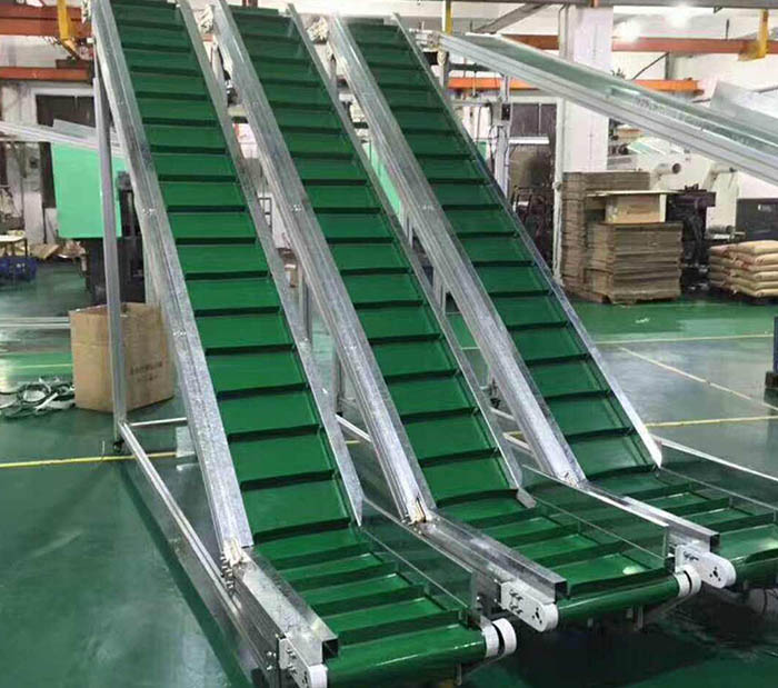 Băng tải nghiêng PVC