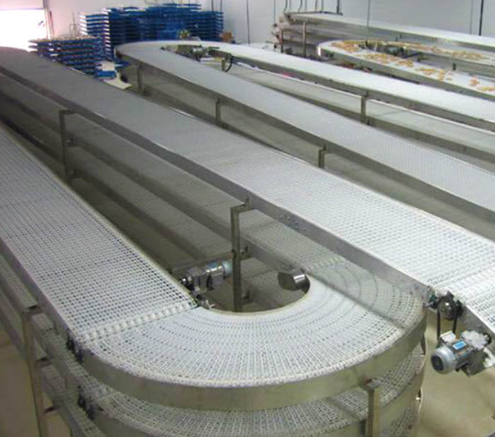 Dây chuyền băng tải linh hoạt cho chuỗi thực phẩm